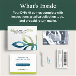 AncestryDNA + Traits Genetic Test Kit: Personalized Genetic Traits, DNA Ethnicity Test, Origins & Ethnicities, Complete DNA Test, Ancestry Reports