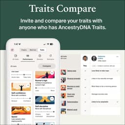 AncestryDNA + Traits Genetic Test Kit: Personalized Genetic Traits, DNA Ethnicity Test, Origins & Ethnicities, Complete DNA Test, Ancestry Reports
