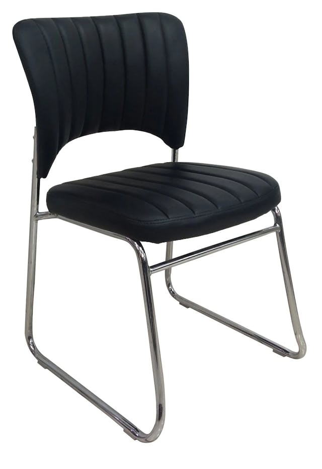 Cubix PU Visitor's Chair without Armrest , VC 1208