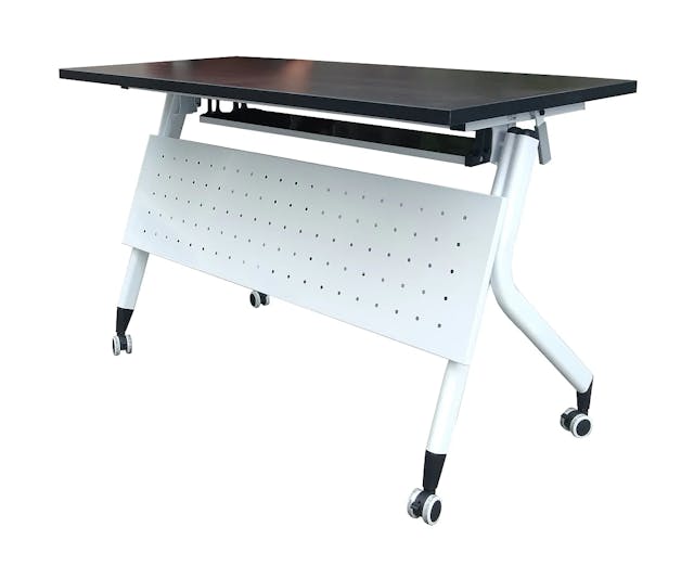 Cubix Mobile Flip Top Training Table with Shelf, 1800 mm Length, HY 1818
