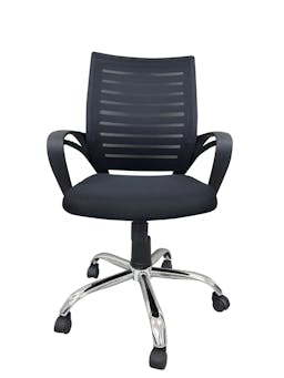 Cubix Mesh Office Midback Swivel Chair with Back Support, Black