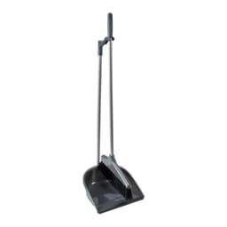 Lightweight Broom & Dustpan Set | Dark Gray | Easy Storage & Cleaning Solution