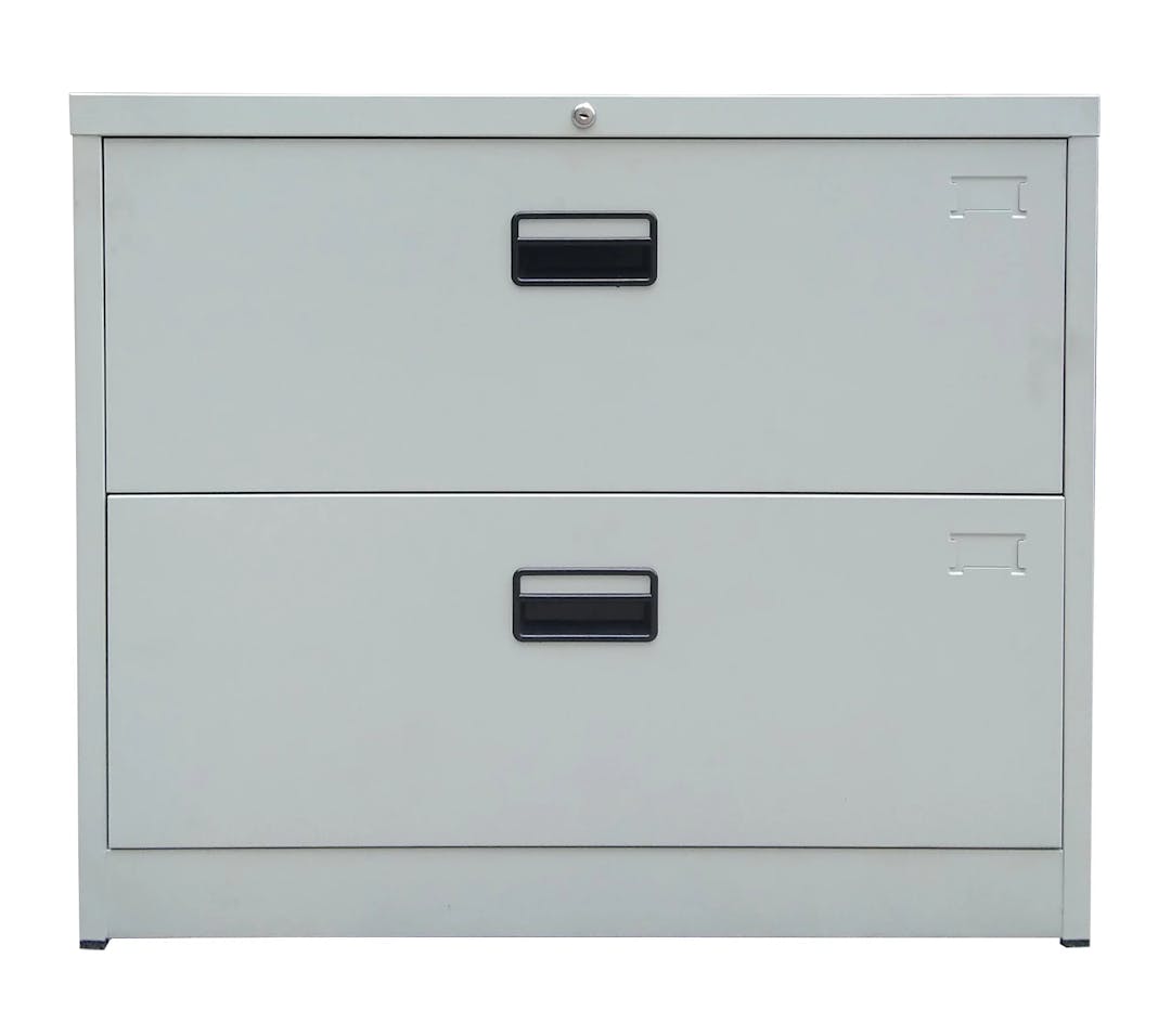 Cubix 2 Drawer Steel Lateral Filing Cabinet