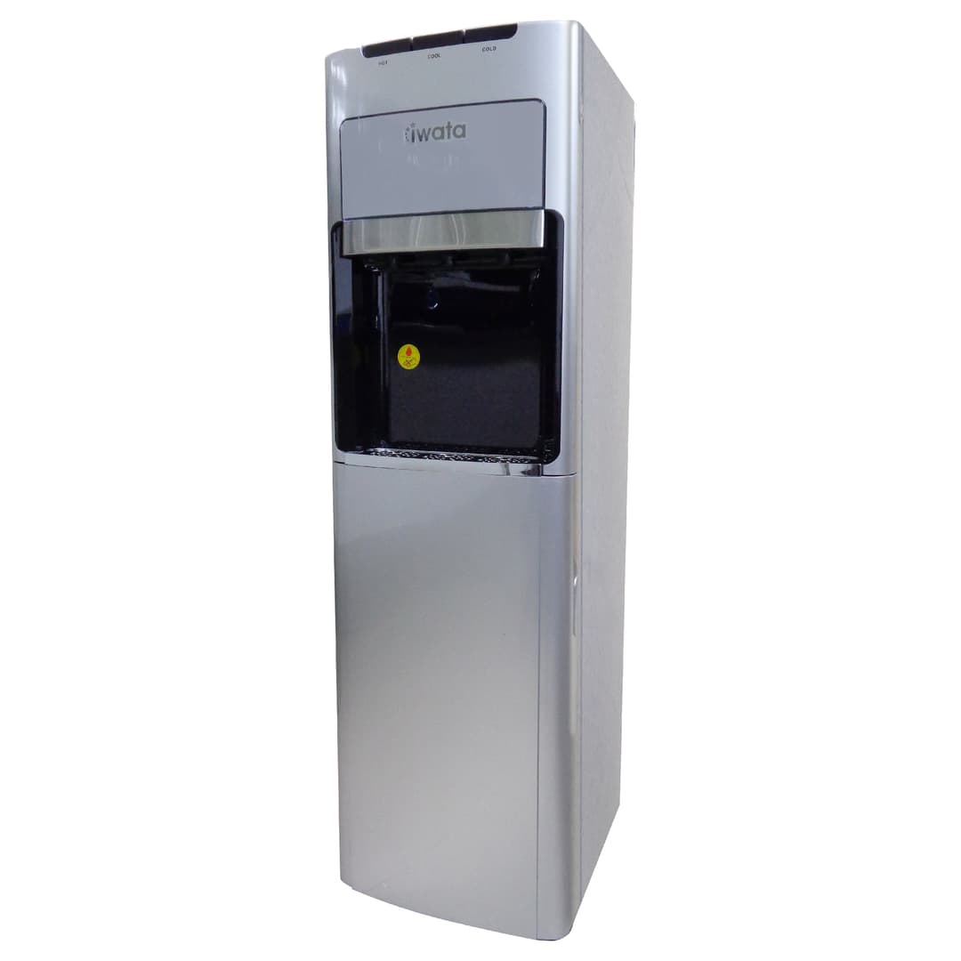Iwata CM-13WDBS3A Free Standing Bottom Load Hot / Normal / Cold Water Dispenser | Silver