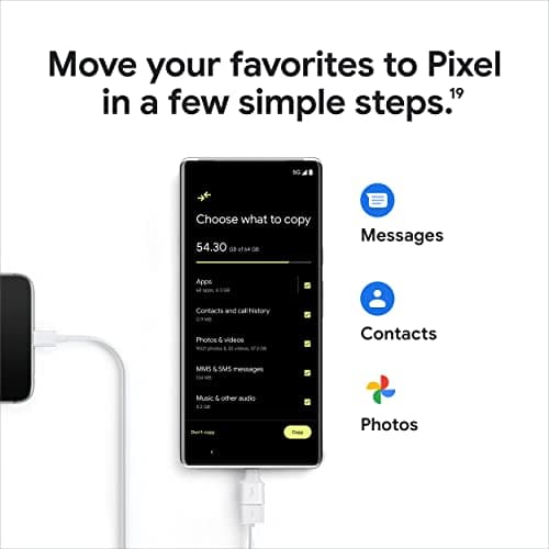 Google Pixel 6 Pro | 5G Unlocked Smartphone | Advanced Camera | Telephoto Lens | 128GB