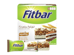 Fitbar Multigrain Bar Tiramisu Delight | 24g Each | 5 Pack, 90 Calories, No Trans Fats