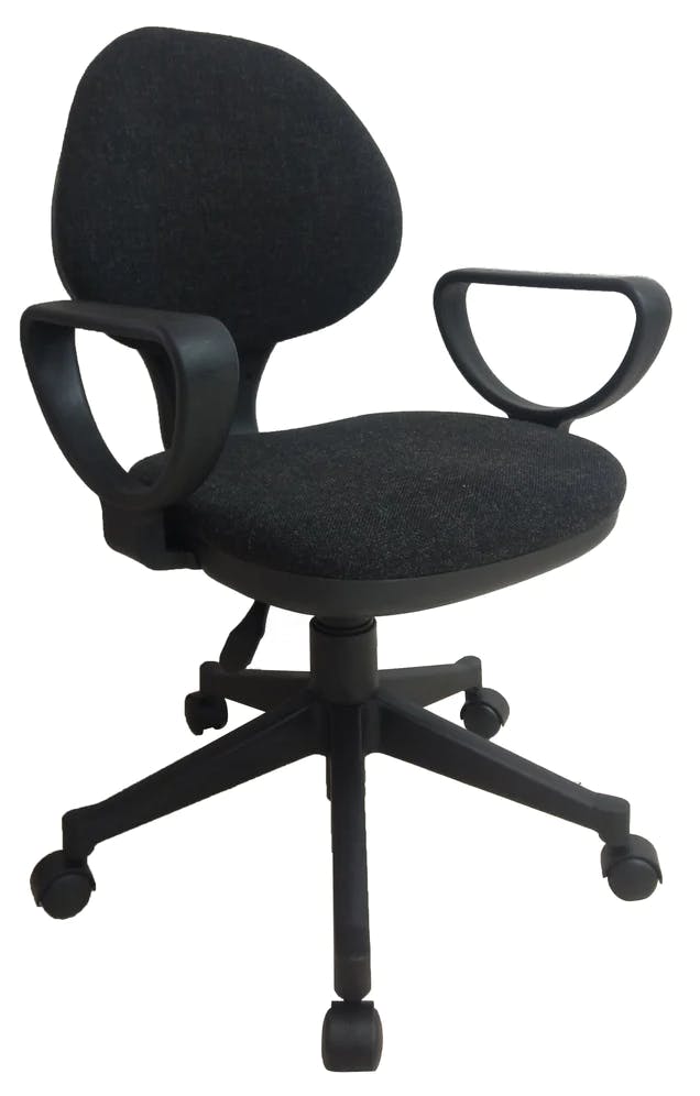 Cubix Midback Fabric Swivel Task Office Chair with Armrest