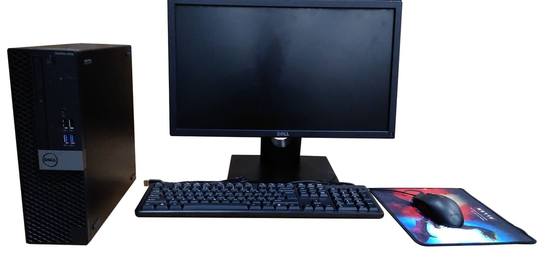 Dell OptiPlex Desktop Computer Set – Complete Office PC Bundle with Monitor & Peripherals