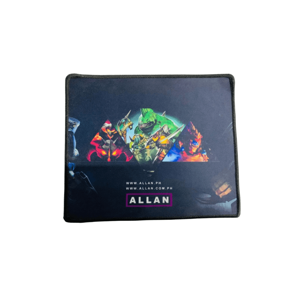 Allan Superstore 24x20cm Rubber Base Stitched Gaming Mouse Pad l 2mm Thick, Random Design