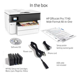 HP OfficeJet Pro 7740 Wide Format All-in-One Color Printer with Wireless Printing