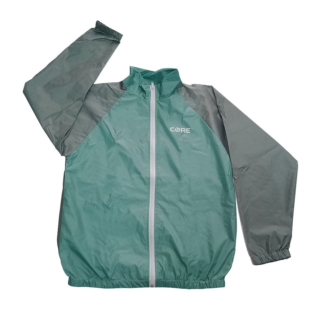 Core Sauna Track Suit | Mint/Grey | Heat-Trapping Workout Gear | EVA Material