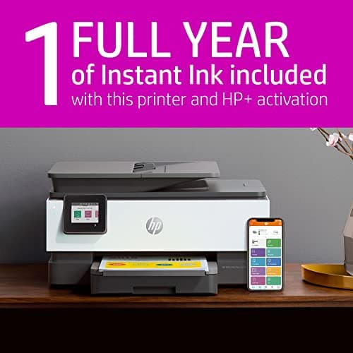 HP OfficeJet Pro 8034e Wireless Color All-in-One Printer | Print/Scan/Copy/Fax, Wi-Fi, Duplex