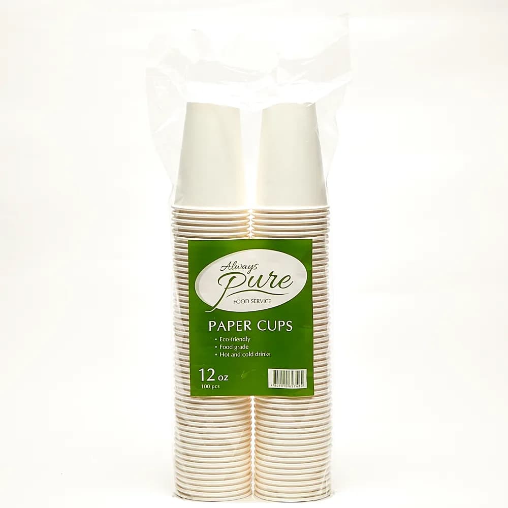 Always Pure Paper Cups 8oz 100pcs