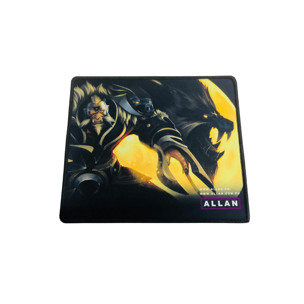 Allan Superstore Rubber Base Stitched Gaming Mouse Pad 24 x 20cm | 2mm thick (Random Design)