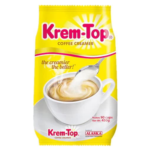 Krem-Top Powdered Coffee Creamer I Rich & Creamy Non-Dairy Coffee Enhancement (450g Bulk)