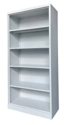 Cubix MTC-10 Steel Storage Cabinet with Five Shelves – Light Gray Finish