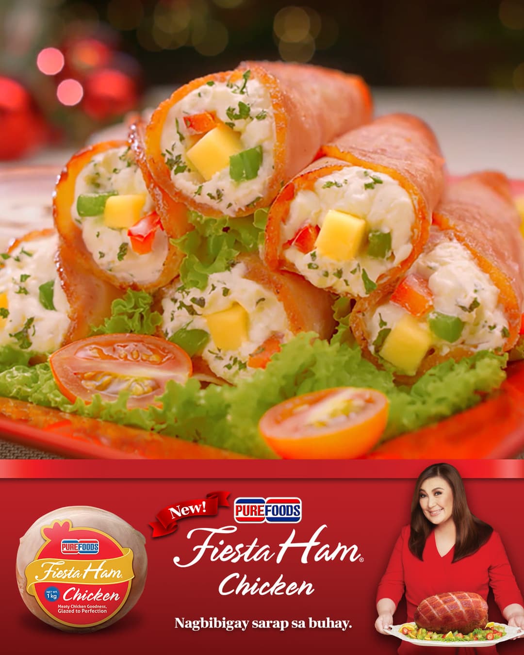 Purefoods Fiesta Ham 1kg Chicken – Ready-to-Eat Holiday Ham, Tender & Flavorful