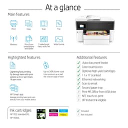 HP OfficeJet Pro 7740 Wide Format All-in-One Color Printer with Wireless Printing