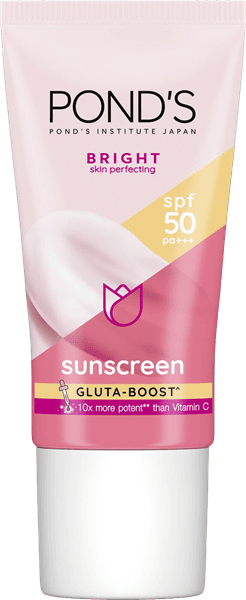 Ponds Bright Skin Perfecting Sunscreen Gluta Boost SPF 50 PA+++ (30g)