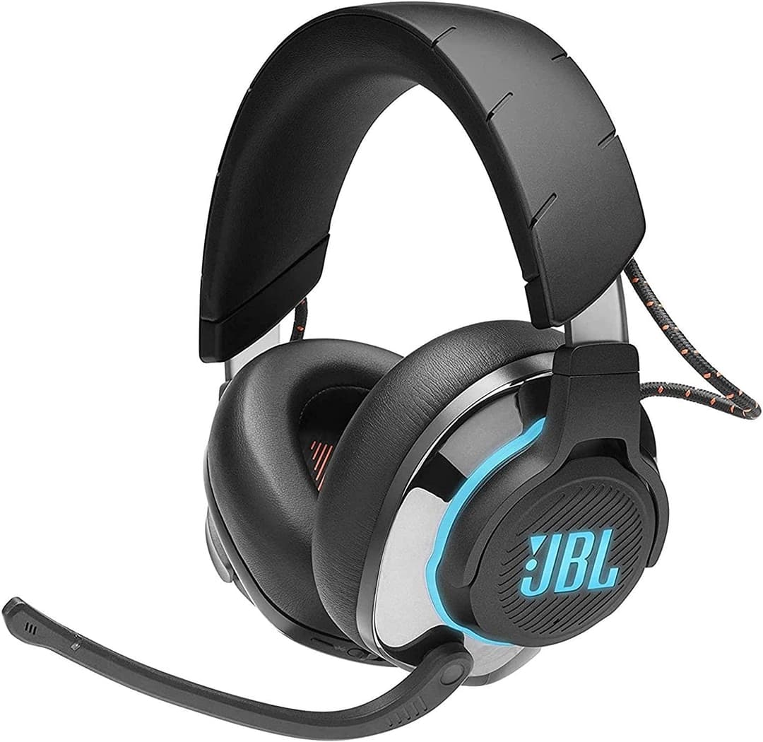 JBL Quantum 800 Black Wireless Over-Ear Performance PC Gaming Headset with Active Noise Cancelling and Bluetooth 5.0