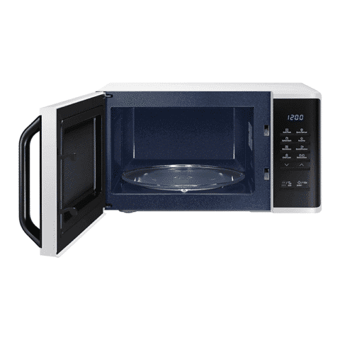 Samsung MS23K3513AW 23L Solo Microwave Oven with Ceramic Enamel Cavity and Triple Distribution