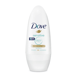 Dove Sensitive Roll-On Deodorant 40mL I Hypoallergenic Gentle Care Moisturizing Formula 