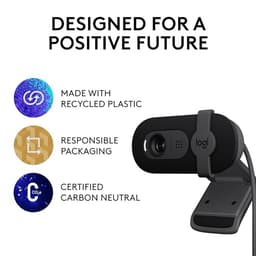 Logitech Brio 101 Full HD Webcam Made for Meetings and Works for Streaming