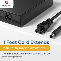 Dell 180W Laptop Charger | AC Adapter | 7.4mm Tip | Fast Charging | Compatible with Dell Precision, XPS & Inspiron