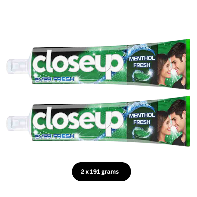 Close Up Menthol Ever Fresh Toothpaste 2x191g