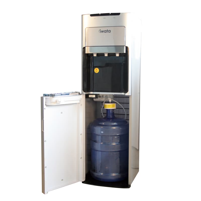 Iwata CM-13WDBS3A Free Standing Bottom Load Hot / Normal / Cold Water Dispenser | Silver