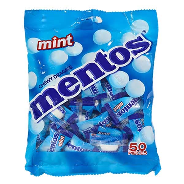 Mentos Chewy Candy – 50‑Piece Pack, Mint or Fruit Flavor