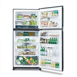 Sharp SJ-FTG21CVP-BK 23 cu.ft 2-Door Refrigerator I Inverter, No Frost, LED Touch, Black Finish