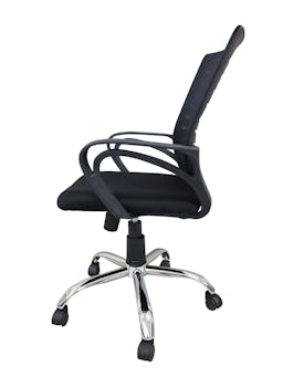 Cubix Mesh Office Midback Swivel Chair with Back Support, Black