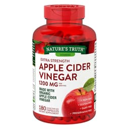 Nature’s Truth Apple Cider Vinegar 1200mg – 180 Capsules, Triple Strength, Daily Wellness Supplement