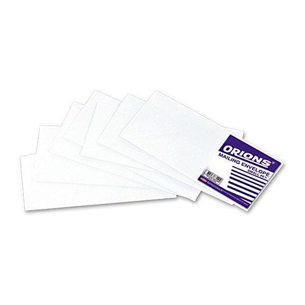 Orions Plain White Mailing Envelope | Small#6 3/4 Letter (10 pack)