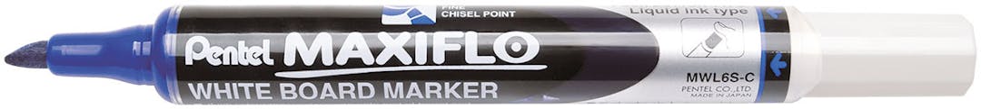 Pentel MAXIFLO MWL6S Whiteboard Marker with Chisel Tip