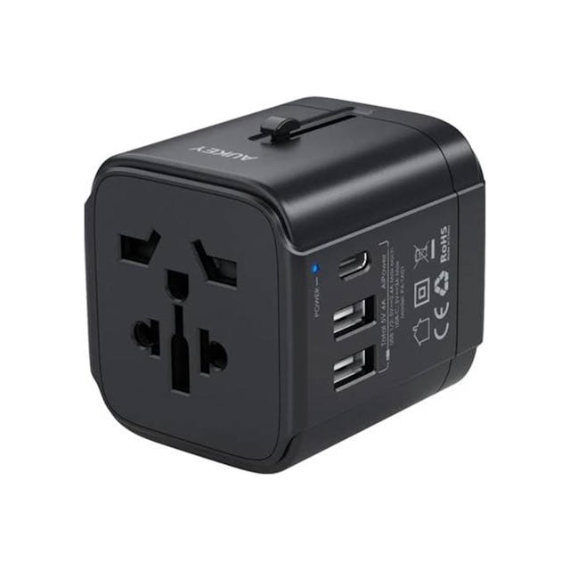 AUKEY PA-TA01 Universal Travel Adapter With USB-C and USB-A Ports