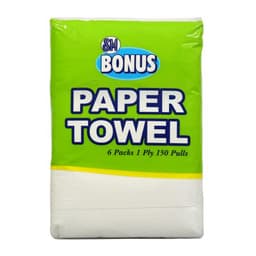 SM Bonus 1-Ply Interfolded Paper Towel (6/Pack, 150 Sheets/Pack) I Commercial Bulk Hand Towels