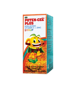 Pascual Poten-cee Plus Non-acidic Vitamin C + Zinc Syrup Food Supplement 60ml