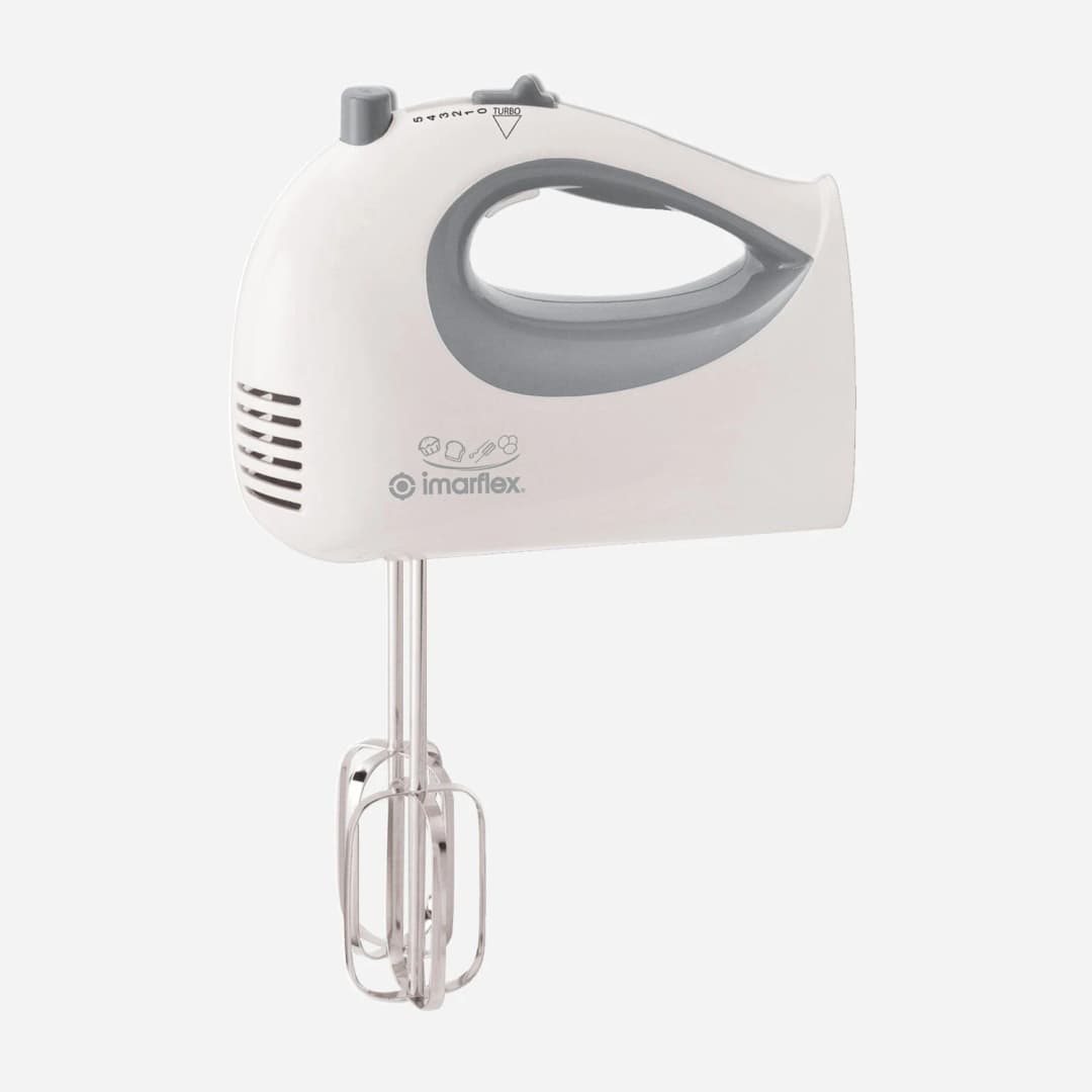 Imarflex IMX‑250 Portable Hand Mixer | 250W, 5 Speeds + Turbo, SS Beaters & Hooks, Eject Button