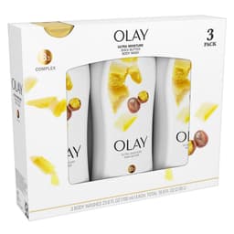 Olay Ultra Moisture Plus Body Wash 23.6 oz (3-Pack) – B3 Complex, Deep Hydration