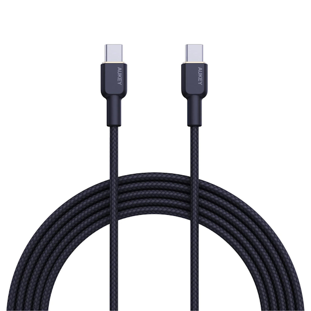 AUKEY CB-NCC1 Nylon Braided USB C to C Cable 1m