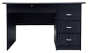 Cubix SMP 212 Modern Office Table with Center Drawer, Pedestal Drawers, and Cabinet – Wenge Finish