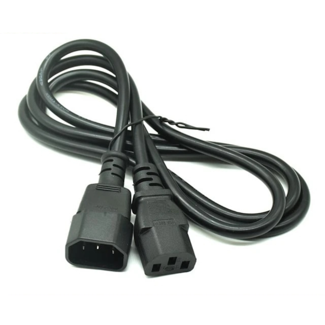 C14 C15 Male to Female Power Extension Cable Cord