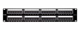 D-Link NPP-C61BLK481 48-Port Cat6 UTP Patch Panel – Fully Loaded, Keystone Type, Unshielded