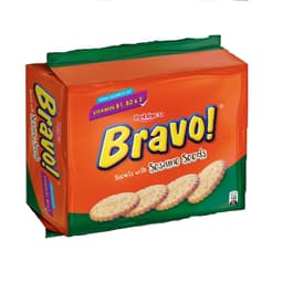 Rebisco Bravo Biscuit I Classic Golden Crispy Biscuits Perfect for Tea Time (10 x 30g Pack)