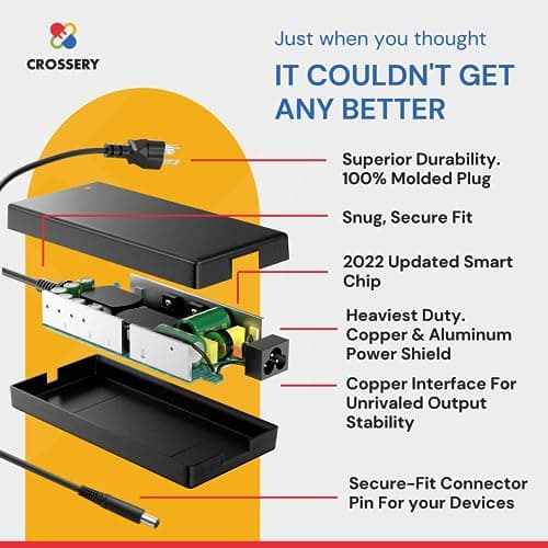 Dell 180W Laptop Charger | AC Adapter | 7.4mm Tip | Fast Charging | Compatible with Dell Precision, XPS & Inspiron