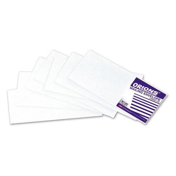 Orions Plain White Mailing Envelope | Large#10 Commercial (10 pack)