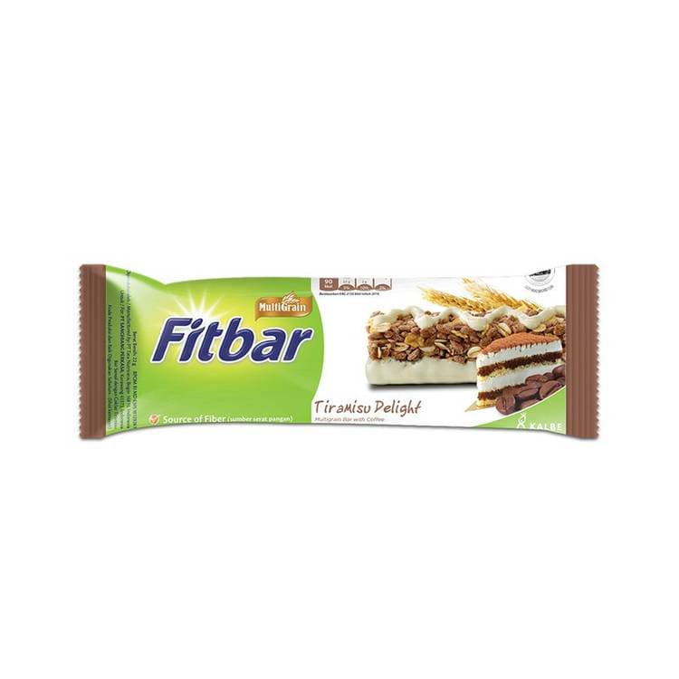 Fitbar Multigrain Bar Tiramisu Delight | 22g Single | High Fiber, 90 Calories, Premium Snack