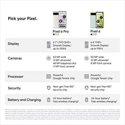 Google Pixel 6 Pro | 5G Unlocked Smartphone | Advanced Camera | Telephoto Lens | 128GB